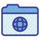 Folder Global Data Icon