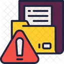 Folder Alert File Icon