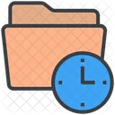Management Folder Time Icon