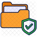 Folder Security Check Mark Icon