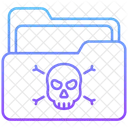 Folder Skull Infected Icon