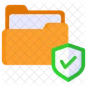 Folder Security Check Mark Icon