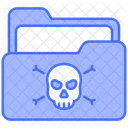 Folder Skull Infected Icon