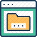 Folder Data Online Icon