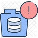 Folder Database Folder Alert Warning Icon