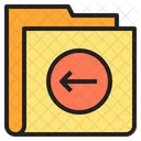 Left Arrow Folder Icon