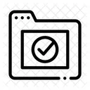 Computer Folder Approved Icon