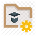 Folder Student Graduate Icon
