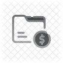 Folder Dollar Document Icon