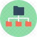 Folder Hierarchy Connected Icon