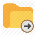 Folder Move Arrow Icon