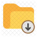 Folder Downloads Arrow Icon