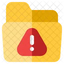 Folder Warning Storage Icon