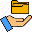 Folder Hand Access Icon
