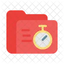Folder Timer Stopwatch Icon