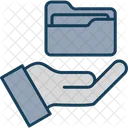 Folder Hand Access Icon