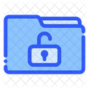 Folder Unlock Security Icon