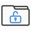 Folder Unlock Security Icon
