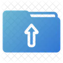 Folder Upload Arrow Icon