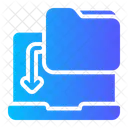 Folder Data Transfer Electronics Icon