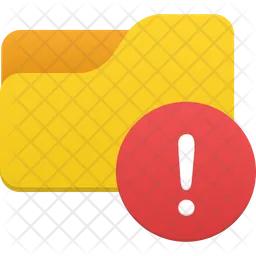 Folder alert  Icon