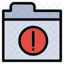 Folder Alert  Icon