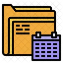 Calendar File Folder Icon