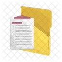 Folder Document Clipboard Icon