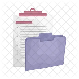 Folder and clipboard  Icon