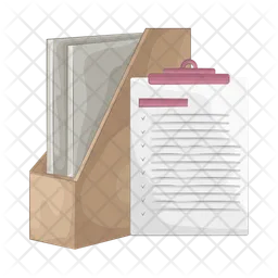 Folder and clipboard  Icon