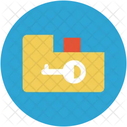 Folder and key  Icon