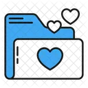 Folder Love Heart Icon