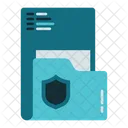Folder and shield  Icon