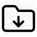 Folder-arrow-down  Icon