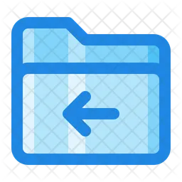 Folder Arrow Left  Icon