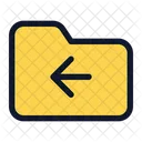 Folder Arrow Left  Icon