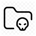 Folder Attack Data Icon