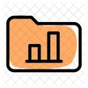 Folder Bar Chart Bar Chart Analytics Icon