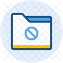 Folder Block Restricted Folder Directory Icon