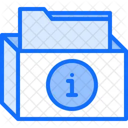 Folder Box Information  Icon