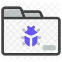 Folder Bug Virus Folder Virus Icon