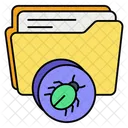Folder Bug Folder Virus Data Virus Icon