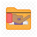 Folder Care Portfolio Care Document Care Icône
