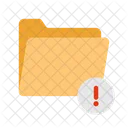 Folder caution  Icon