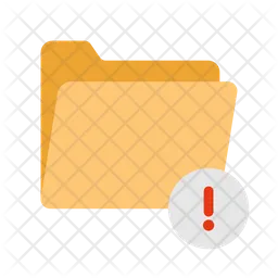 Folder caution  Icon