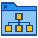 Folder Chart  Icon