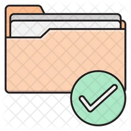 Folder Check  Icon