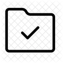 Folder Check  Icon