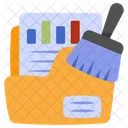 Data Cleaning Folder Cleaning Data Remove Icon