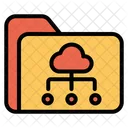 Cloud Folder Sharing Icon